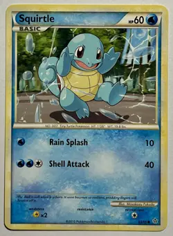 Squirtle 63/95 (MP) Common HeartGold & Silver: Call Of Legends 2011 Pokemon Card - Image 1
