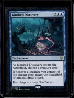 Kindred Discovery Commander 2017 NM Blue Rare MAGIC GATHERING CARD - Image 1