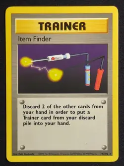 Item Finder 74/102 Base Set Pokemon Card - Image 1