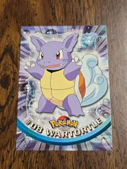 #08 Wartortle - Pokemon Topps Card - Green Logo - Image 1
