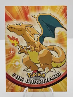 Charizard #06 Topps Red Logo Non Holo Pokemon Card MP - Image 1