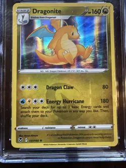 Pokemon 2022 Silver Tempest Dragonite Holo Card #131/195 Guinness WR NM CGC - Image 2