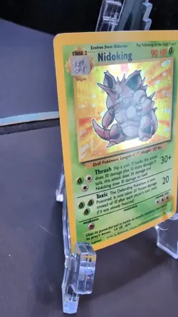 Pokemon TCG Nidoking Base Set Holo Unlimited Rare Card 11/102 1999 - Image 2
