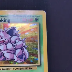 Pokemon TCG Nidoking Base Set Holo Unlimited Rare Card 11/102 1999 - Image 4