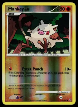 Pokemon Card - Mankey Supreme Victors 112/147 Common Reverse Holo - Image 1