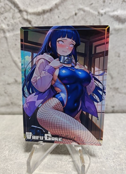 Hinata Trading Card Waifu Goddess Story Anime Girl holo Karte Manga Full Art - Image 1