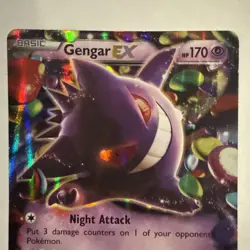 Gengar EX 34/119 - XY Phantom Forces Ultra Rare Holo Pokemon Card NM DESC - Image 2