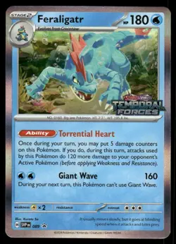 Feraligatr 2024 Black Star Promo Holo Prerelease STAMPED Pokemon Card SVP089 NM - Image 1