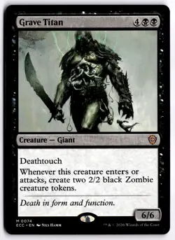 Grave Titan NM ECC Commander: Lorwyn Eclipsed MTG - Image 1