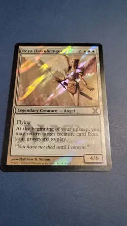 * * 1x Foil Reya Dawnbringer x1 * * 10th Edition Promo MTG Close to NM Near Mint - Image 1