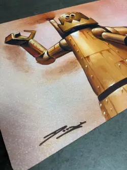 TRISKELION PLAYMAT NEW MAGIC THE GATHERING MTG HAND SIGNED DOUGLAS SHULER - Image 2