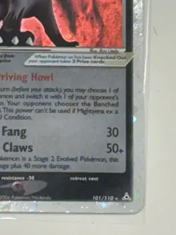 Pokemon TCG Mightyena ex 101/110 Holon Phantoms Holo - Image 4