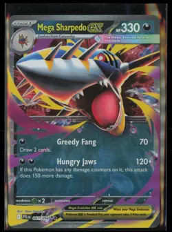 Mega Sharpedo ex 061/094 ME02: Phantasmal Flames (PFL) Pokemon TCG - Dbl Rare - Image 1