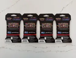 Pokemon TCG PHANTASMAL FLAMES Sleeved Booster Packs Lot of 4! Complete Art Set - Image 2