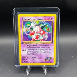 Sabrinas Mr Mime Pokemon 1st Edition Gym Challenge 059/132 Vintage Holo Rare NM - Image 1