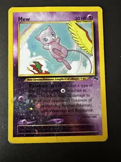 Mew 1/18 – Holo – Pokemon Southern Islands – Vintage - MP/DMG - Swirl - Image 1
