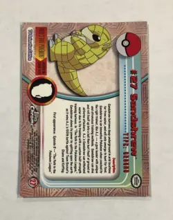 2000 Pokemon Topps Chrome SANDSHREW #27 Base Foil TV Animation Series Light Play - Image 3
