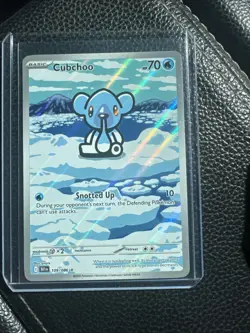 Pokemon TCG Cubchoo Illustration Rare Black Bolt 109/086 - Image 1