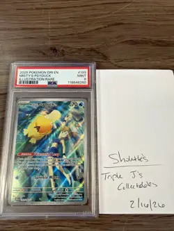 2025 Pokemon Misty's Psyduck 193/182 Sv10: Destined Rivals PSA 9 - Image 1