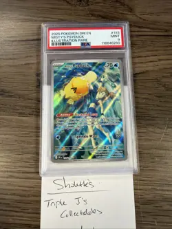 2025 Pokemon Misty's Psyduck 193/182 Sv10: Destined Rivals PSA 9 - Image 2