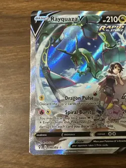 RAYQUAZA V FULL ALT ART 2021 POKEMON EVOLVING SKIES #194/203 - Image 3