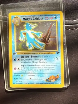 Misty’s Golduck Gym Challenge (1st Edition Holo) 12/132 Rare Pokemon NM - Image 1