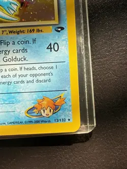 Misty’s Golduck Gym Challenge (1st Edition Holo) 12/132 Rare Pokemon NM - Image 4