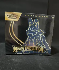 Pokemon TCG Mega Evolution Lucario ETB Elite Trainer Box Brand New & Sealed - Image 1
