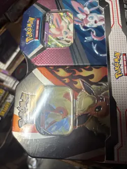 Pokemon TCG V Heroes 2-Pack Bundle Flareon V Sylveon V Tin Factory Sealed NEW - Image 5