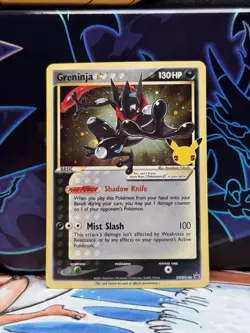 Pokemon TCG Greninja Gold Star SWSH144 Celebrations Black Star Promo CLEAN - Image 1
