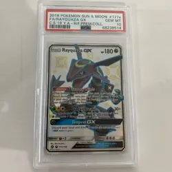 Pokemon PSA 10 Shiny Rayquaza GX 177a/168 Hidden Fates Premium Collection Promo - Image 1