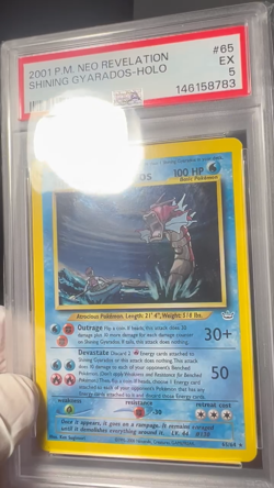 🌀🌀🌀 2001 POKEMON NEO REVELATION #65 SHINING GYARADOS-HOLO PSA 5 SWIRL 🌀🌀🌀 - Image 2