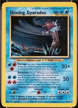 🌀🌀🌀 2001 POKEMON NEO REVELATION #65 SHINING GYARADOS-HOLO PSA 5 SWIRL 🌀🌀🌀 - Image 4
