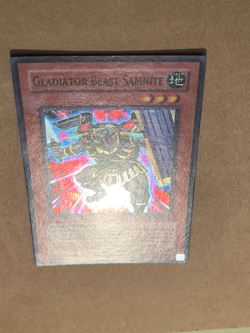 yugioh Gladiator Beast Samnite TU01-EN004 Super Rare near mint - Image 4