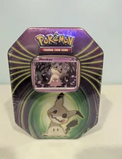 Pokemon TCG Tin mimikyu 3 Booster Packs Foil Card Exclusive Rare New Sealed - Image 1