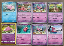 Pokemon TCG Slowpoke Slowking Slowbro Galarian Slowpoke 8 Card Lot Mixed Sets - Image 1