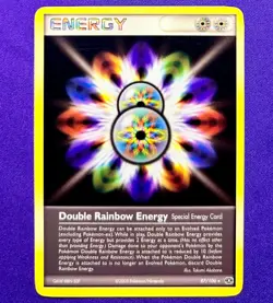 Double Rainbow Energy | 87/106 | EX Emerald | 2005 Vintage Pokemon TCG Card | LP - Image 1