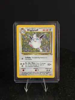Pokemon TCG Wigglytuff Holo Rare Card Jungle Series 16/64 LP - Image 1