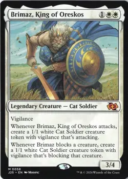 MTG ~ Brimaz, King of Oreskos (Anime) ~ Foundations Jumpstart ~ Near Mint - Image 1
