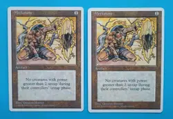 Magic the Gathering MTG Fourth (4TH) Editon MEEKSTONE X 4 LP/EX RARE 1995 Nice - Image 1