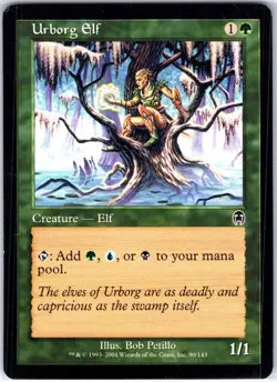 Urborg Elf 90 C Apocalypse Magic the Gathering MTG LP - Image 1