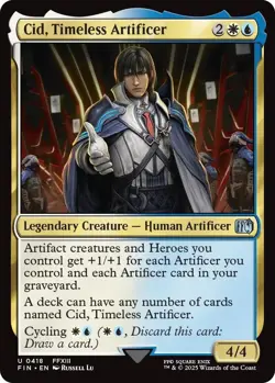 Foil - Cid, Timeless Artificer (0418) - 418 - FINAL FANTASY - LP - Image 1