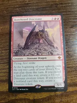 Bonehoard Dracosaur Lost Caverns of Ixalan LCI MtG mythic Dinosaur Dragon - Image 1