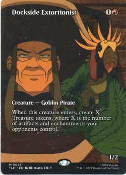 MTG: Avatar: Eternal-Legal: Borderless Dockside Extortionist: LP Condition - Image 1