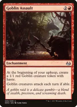 Goblin Assault: MtG Magic the Gathering Modern Masters 2017 Uncommon - Image 1