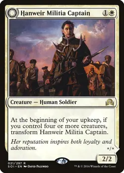 4 x Hanweir Militia Captain: MtG Magic Shadows Over Innistrad Rare Play Set - Image 1