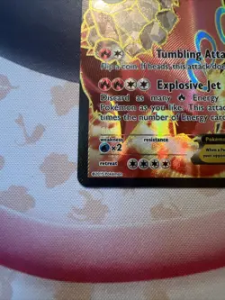 Camerupt EX (Full Art) 146/160 XY Primal Clash Holo Pokemon Card - Image 3