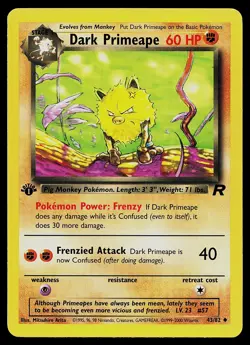 Pokemon Card - Dark Primeape Team Rocket 43/82 Uncommon 1st Edition - Image 1