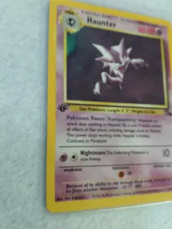Haunter 6/62 First 1st Edition Holo Pokemon Fossil MP - Image 4
