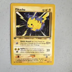 Pokemon Pikachu 70/111 Neo Genesis Promo 1st Edition Basic 50 HP Regular 2000 - Image 1
